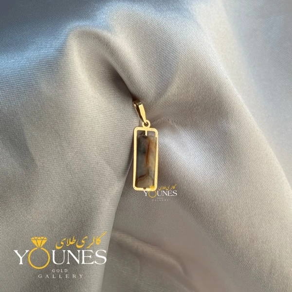 آویز طلا سنگی کلسیت